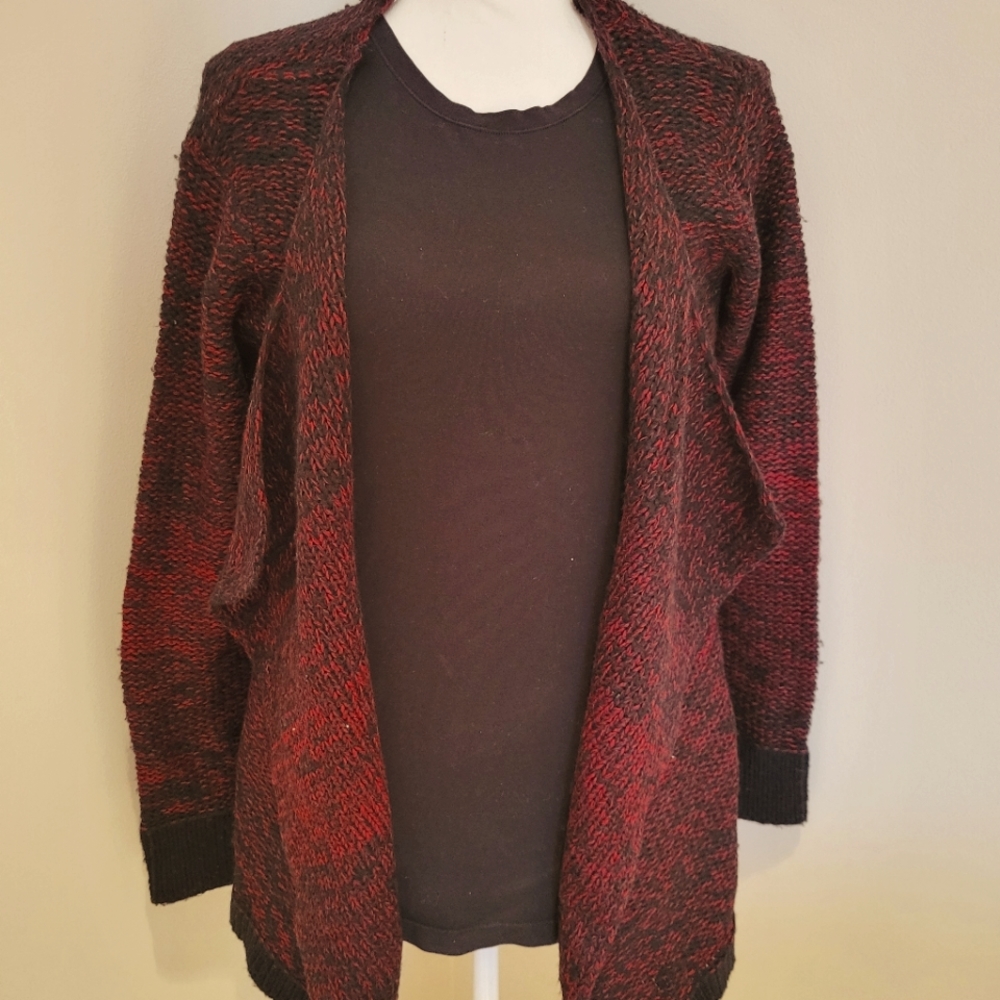 Red and Black Cardigan